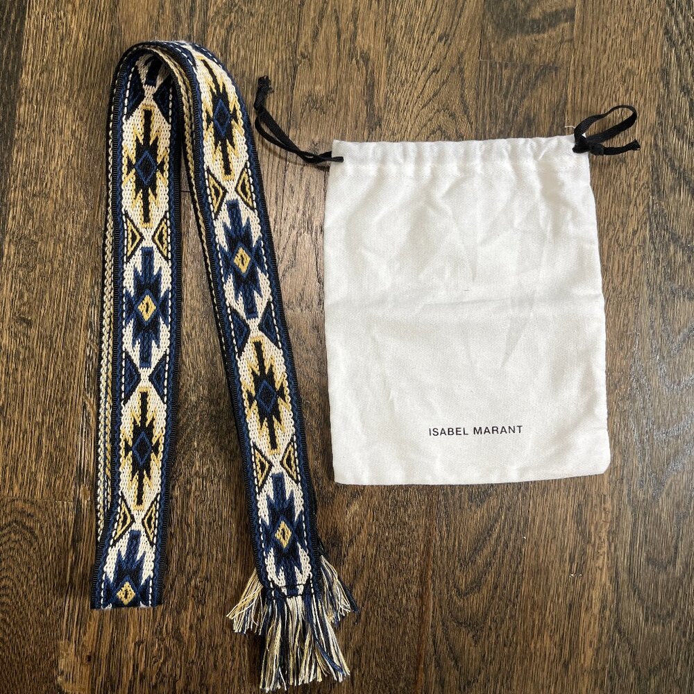 Isabel Marant Etoile Upper fringed jacquard belt